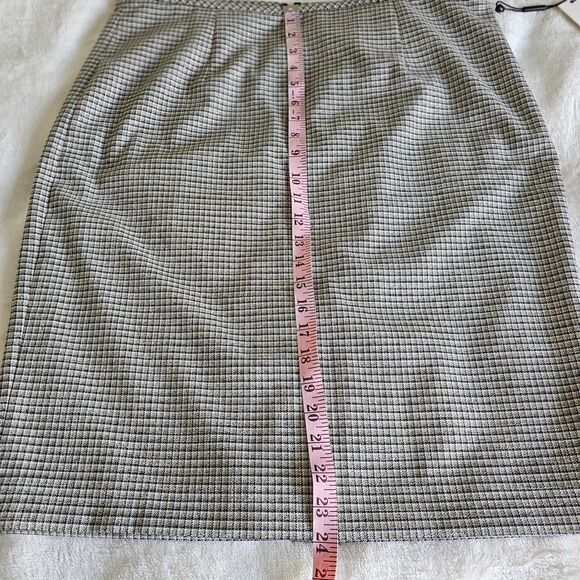 Calvin Klein Gray Heathered Lined Pencil Skirt Size 14 NWT Stretch Career Office - Picture 6 of 7